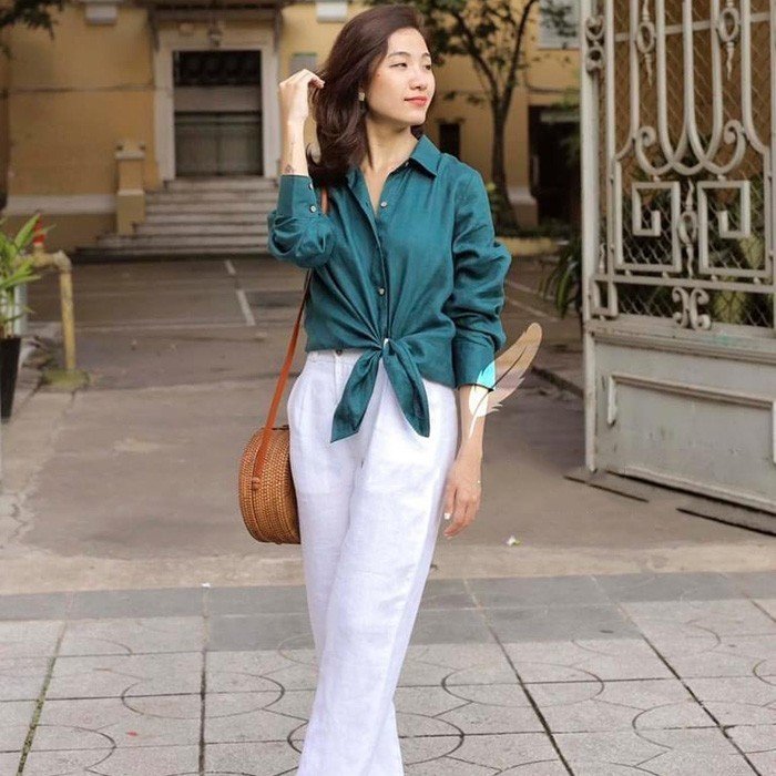Áo sơ mi nữ Linen tưng chính phẩm Premium ArcticHunter, thời trang hè thu 2023