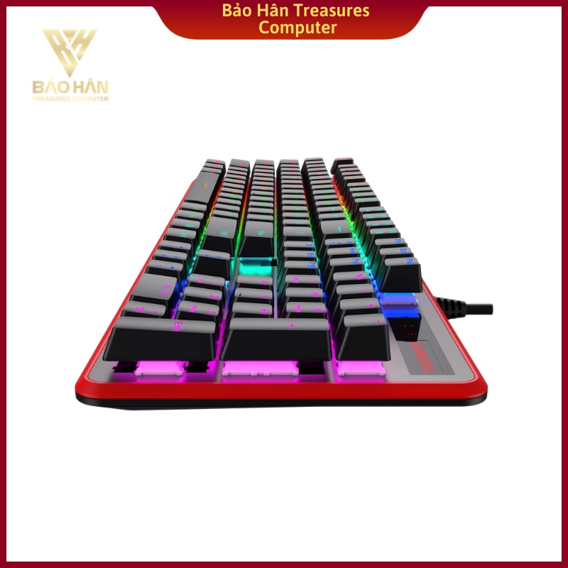 Bàn Phím Cơ Gaming Havit KB870L LED RGB (blue sw) có dây cho Game thủ - Hàng Chính Hãng