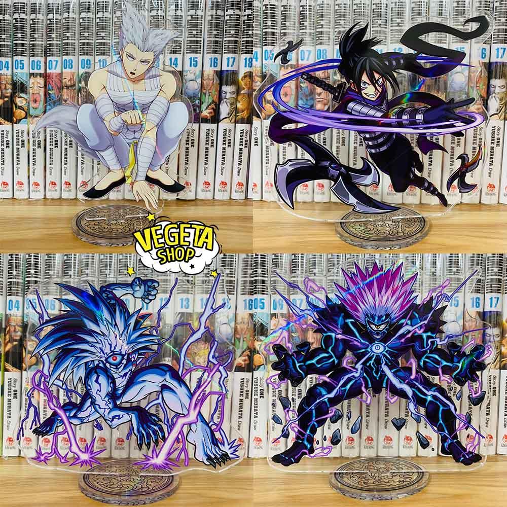 Mô Hình Tượng Standee Acrylic Mica 2 mặt - One Punch Man - Saitama Genos Tatsumaki Fubuki Garou Sonic siêu thanh Bang