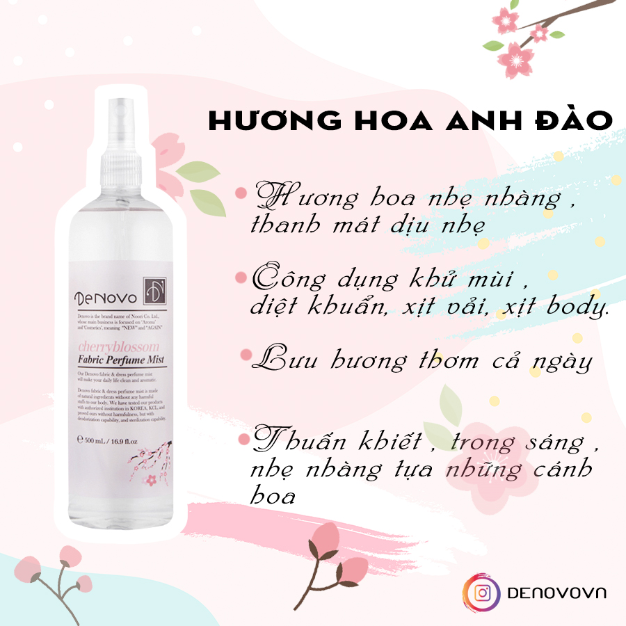 Xịt thơm giầy dép,quần áo hương hoa a đào 500ml