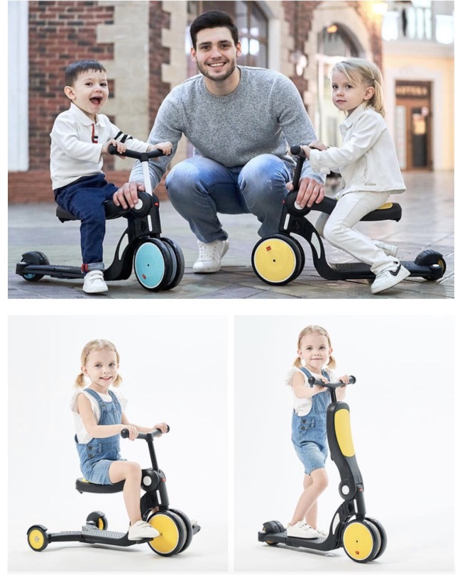 Xe scooter 5in1 đa năng Version 2020 kèm tay đẩy