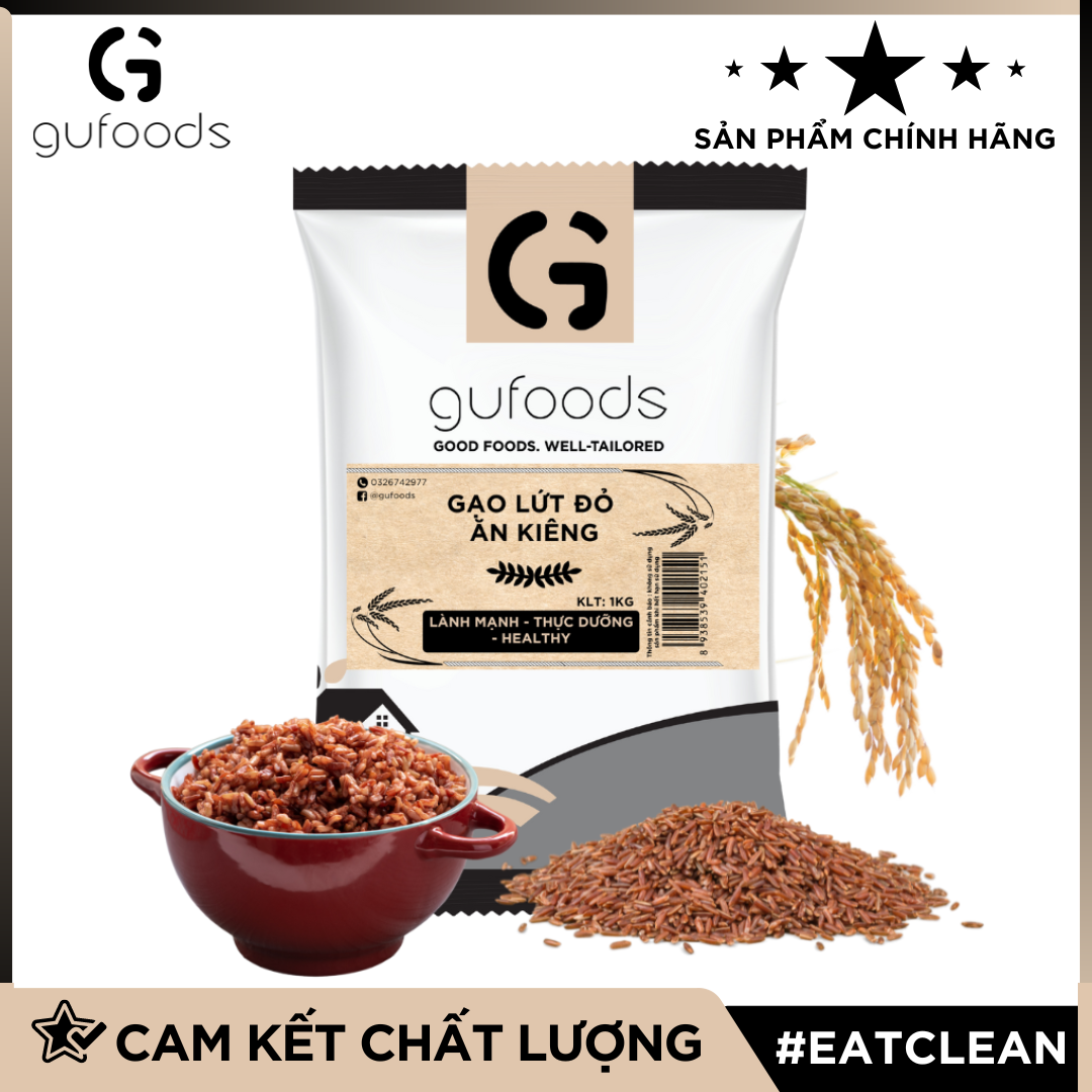 Gạo lứt ăn kiêng GUfoods - Hỗ trợ Giảm cân - Thực dưỡng - Eat clean