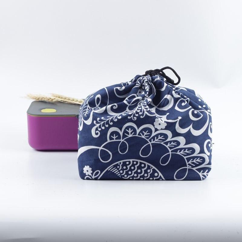 Japanese Lunch Bag Thermal Insulated Lunch Box Tote Cooler Handbag Bento Pouch Dinner Picnic Cloth Bag Food Storage Bags