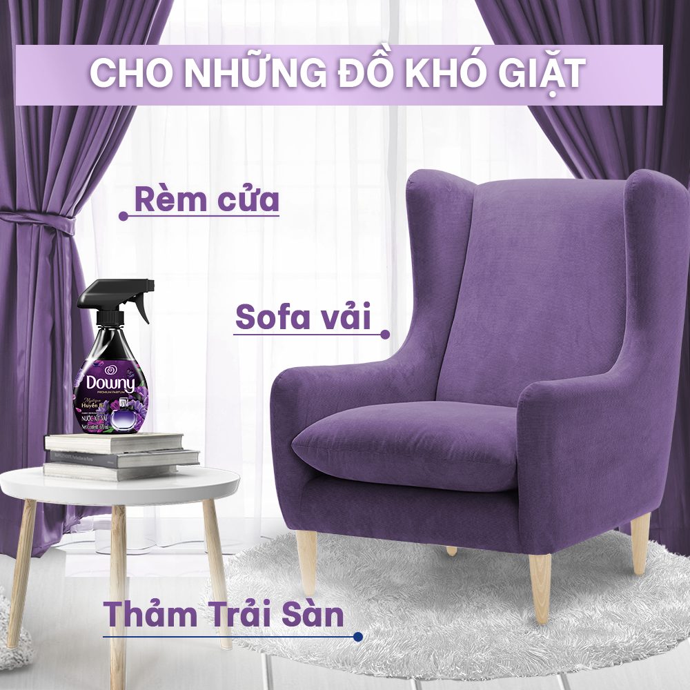 Xịt Vải DOWNY Chai 370ML Hương Nắng Mai/Huyền Bí/Đam Mê