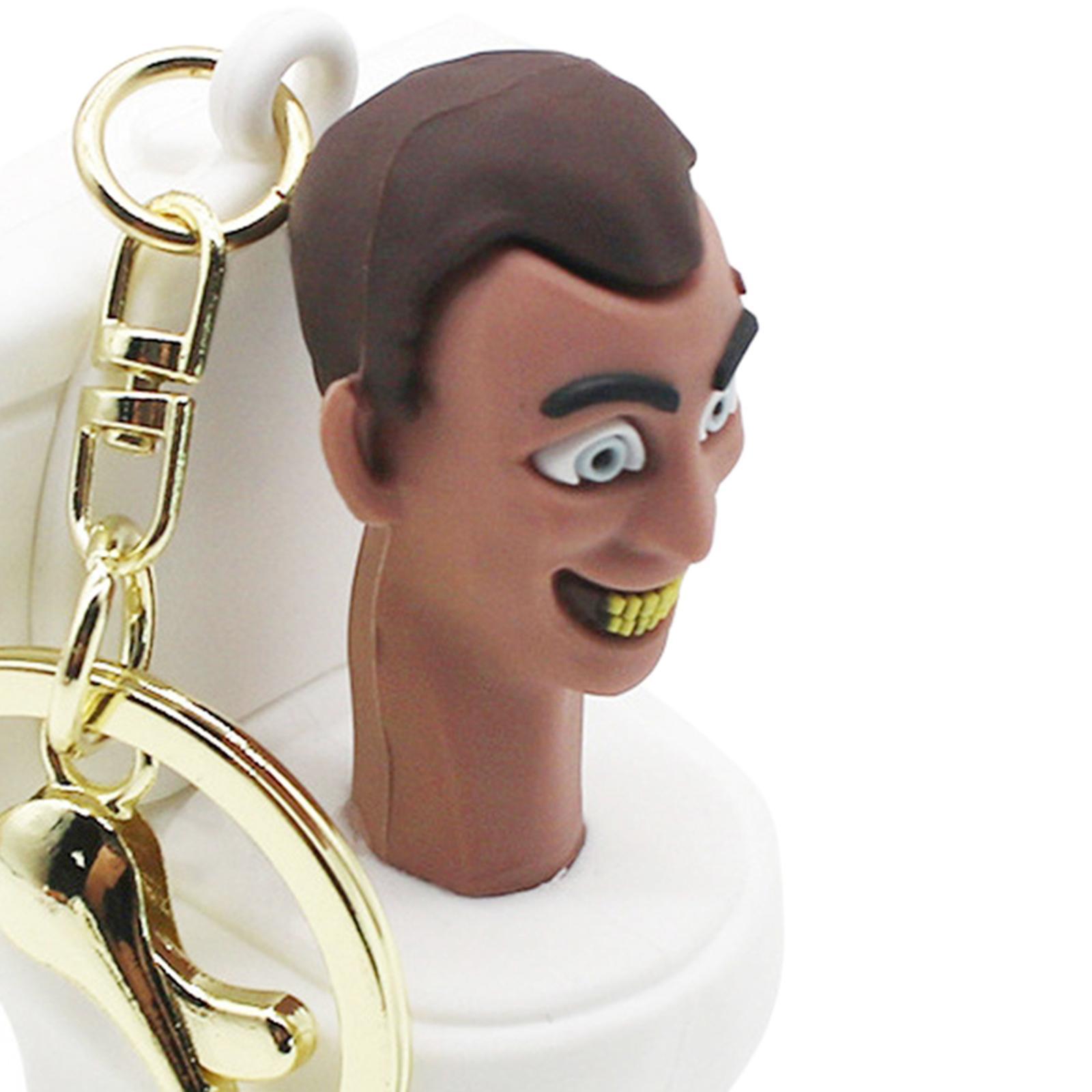 Toilet Key Chain Pendant Decoration Keychain for Purse Backpack Men