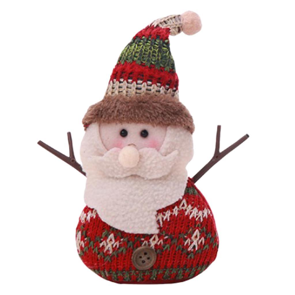 Christmas Knit Plush Doll Gift Toy Christmas Ornament Home Decor