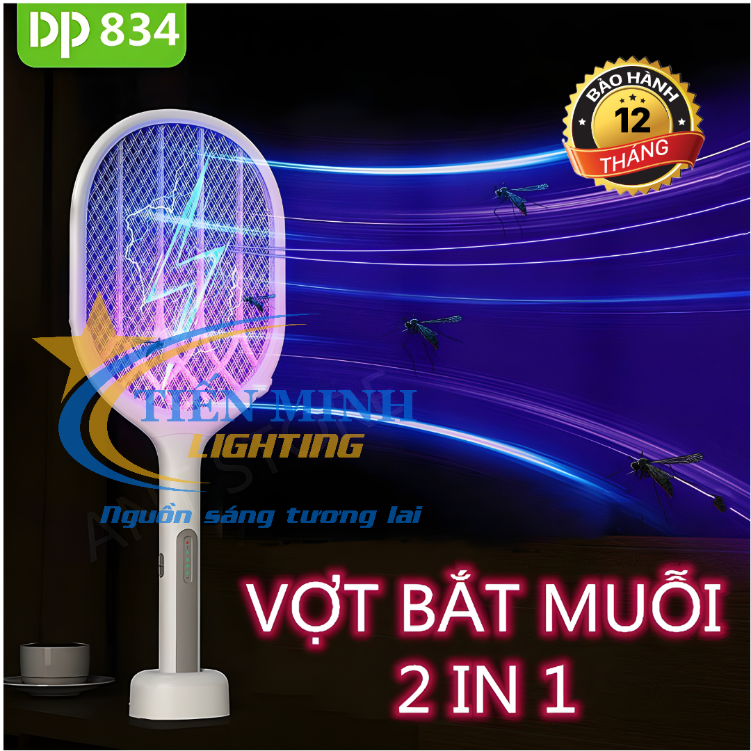 Vợt muỗi thông minh 2 in 1 cao cấp DP-834 - Hàng loại 1