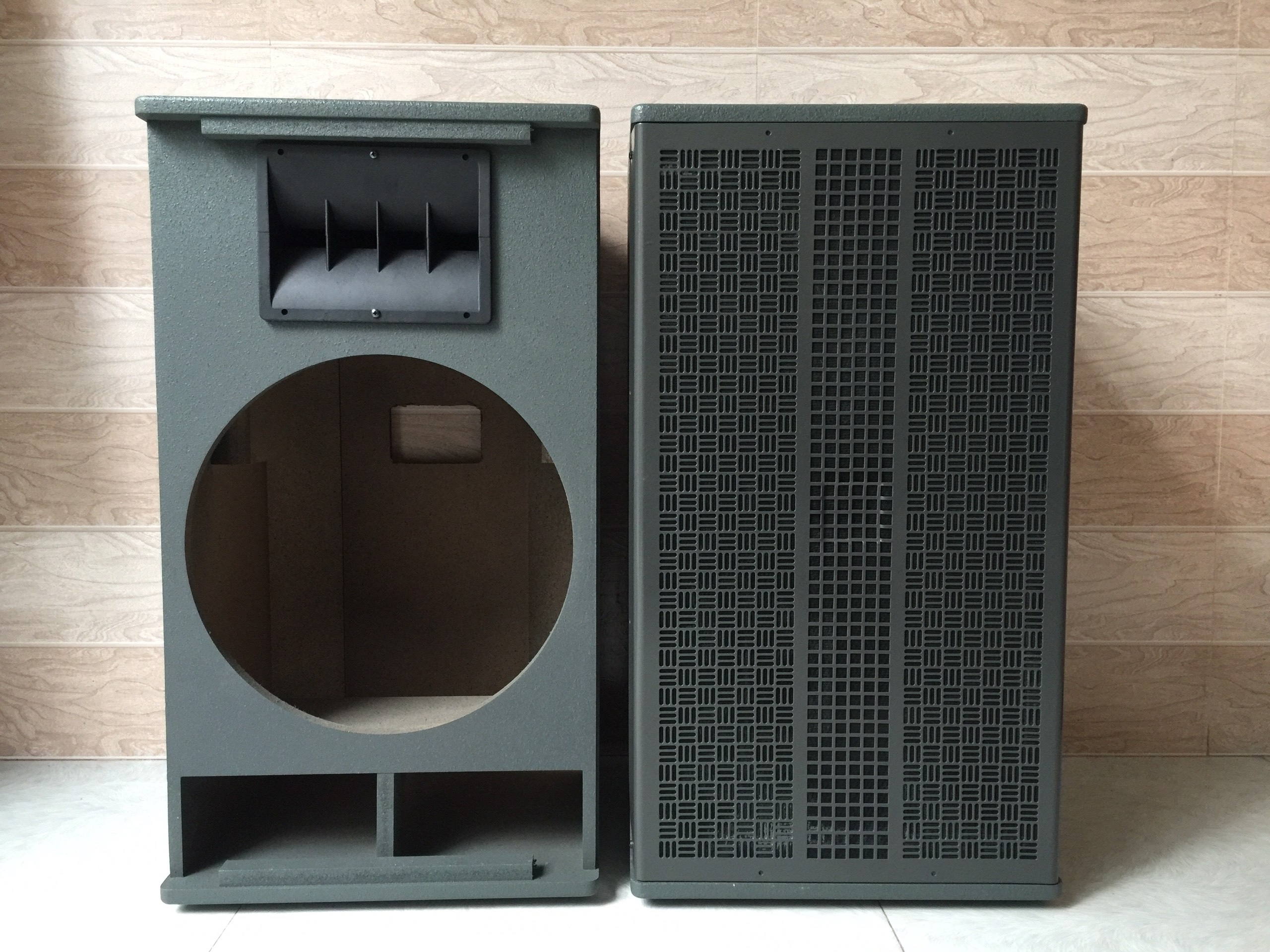 Vỏ thùng loa 4 tấc họng Array bass 40 dùng lắp loa Hải Triều
