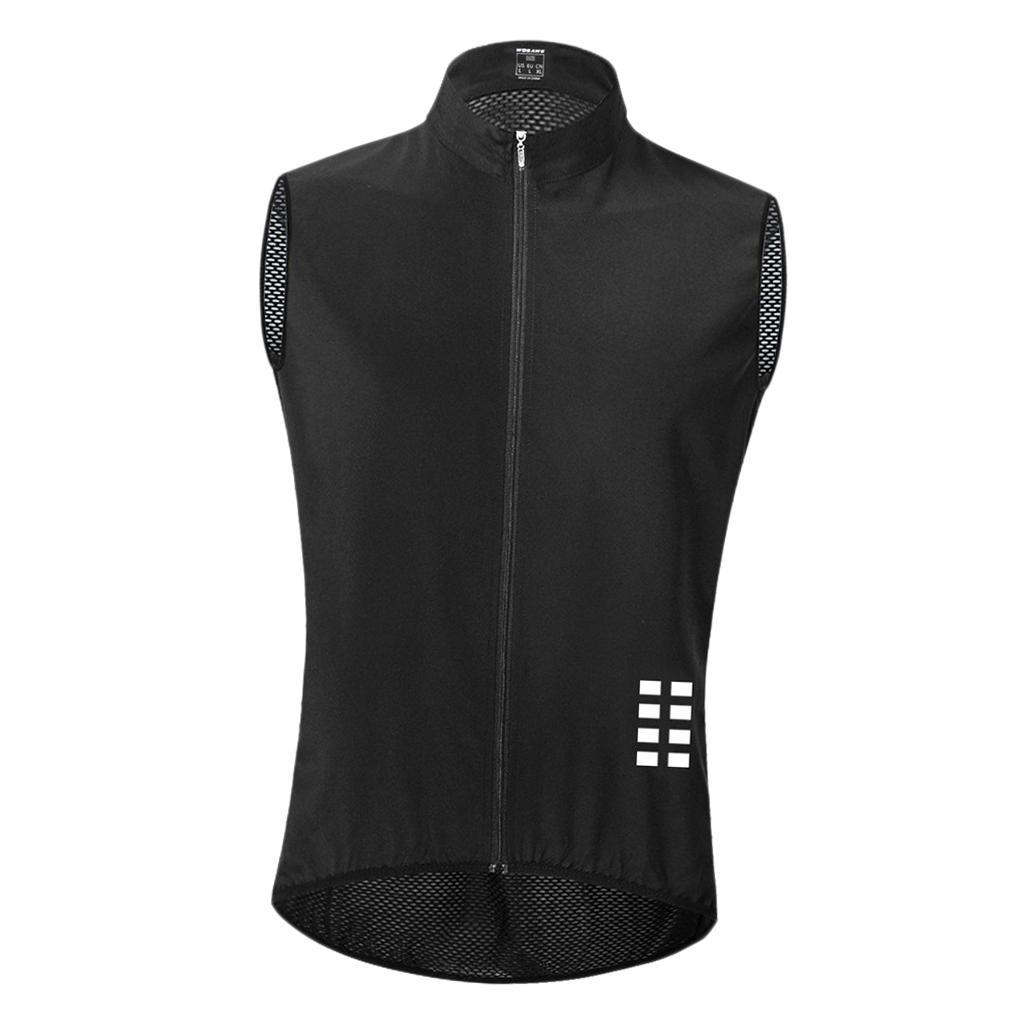 Men's Cycling Vest Motorcycle Windproof Sleeveless Jersey Waistcoat M