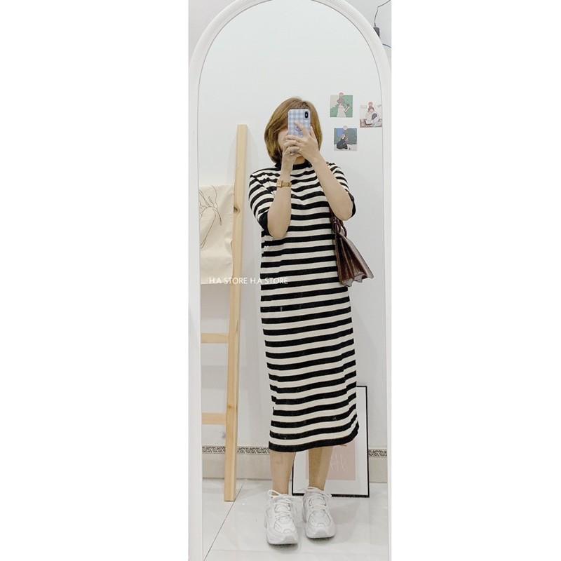 Đầm len cộc tay