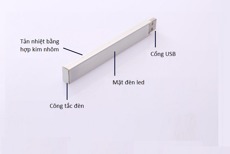 Đèn LED mini đọc sách công tắc điều chỉnh cảm ứng chạm- CHỐNG LÓA, TẢN NHIỆT TỐT (Tặng ví thép đa năng 11in1)