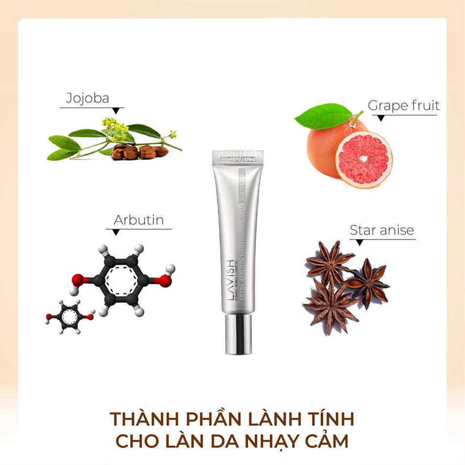 Ultra Arbutin Cream - KEM ĐẶC NGỪA SẠM NÁM DA LAVISH H BABY 15ml