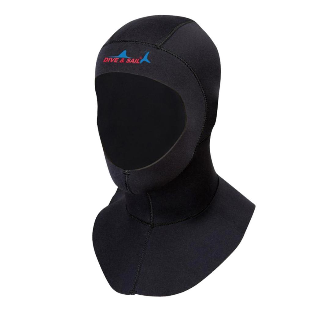 3mm Diving Hood Wetsuit Neoprene Hood Surfing Skins Hat Sport Cap with 3mm Neoprene Scuba Diving Gloves Snorkeling Swim Gear Underwater Equipment
