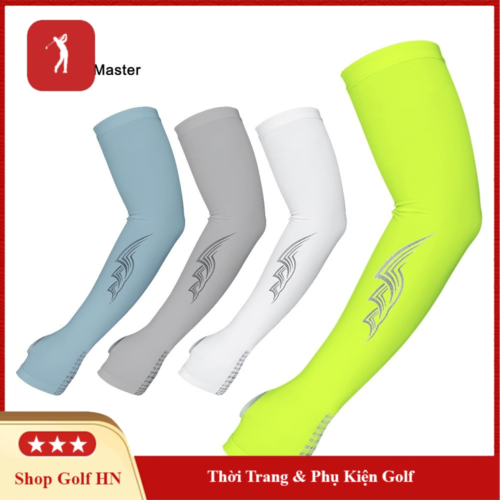 Bao ống tay golf chống nắng Nam Nữ vải lụa băng thoáng khí thấm hút mồ hôi tốt XC015