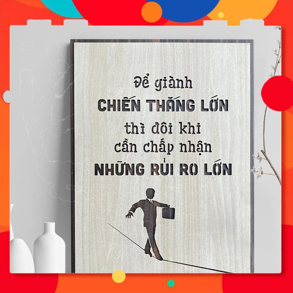 Tranh Slogan tạo động lực tinh thần làm việc học tập hiệu quả TBIG040B