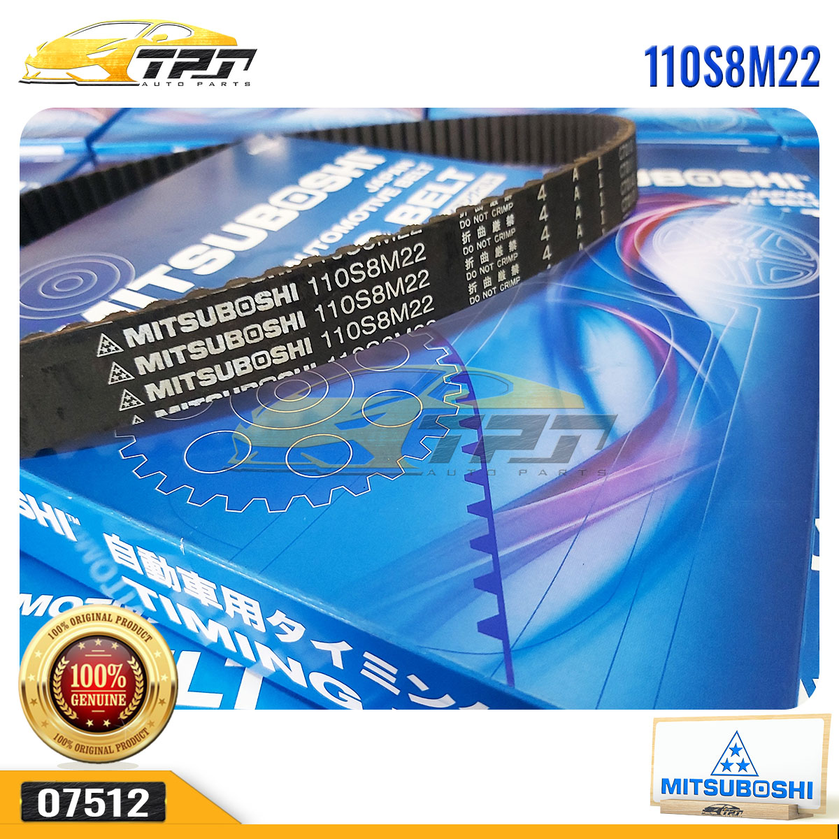 Dây Curoa Cam / Dây Đai Răng Hyundai ACCENT 1.5 - GETZ 1.3 - VERNA 1.3 110S8M22 - 110YS22 MITSUBOSHI - Japan