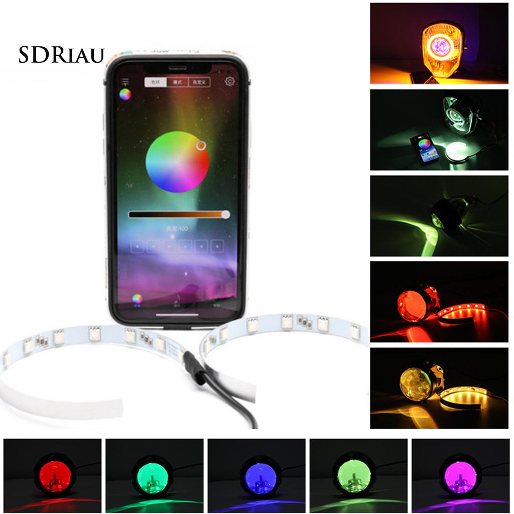 Set 2 Đèn Pha Led Không Dây Kèm Điều Khiển Từ Xa Cho Xe Hơi