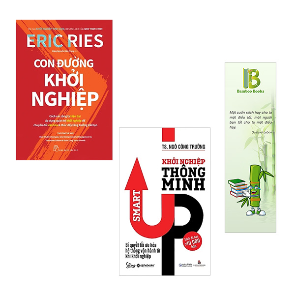 Combo 2 Cuốn Sách Khởi Nghiệp: Con Đường Khởi Nghiệp + Khởi Nghiệp Thông Minh (Tặng Kèm Bookmark Bamboo Books)