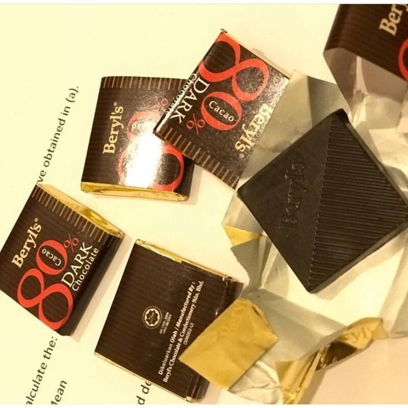 Socola  Beryl's đắng 80% ( Beryl's 80% Cacao Dark Chocolate ) 108g