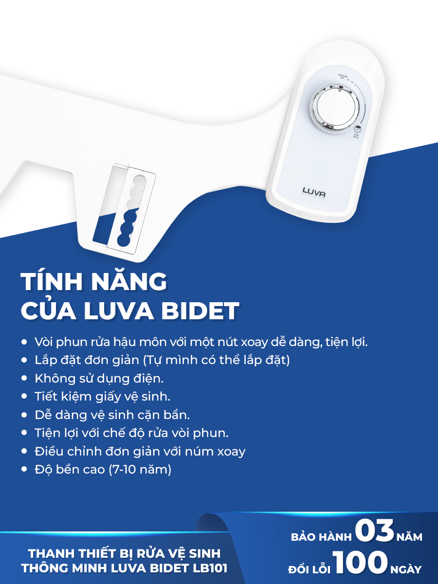 Thiết bị rửa vệ sinh thông minh LUVA - LB101