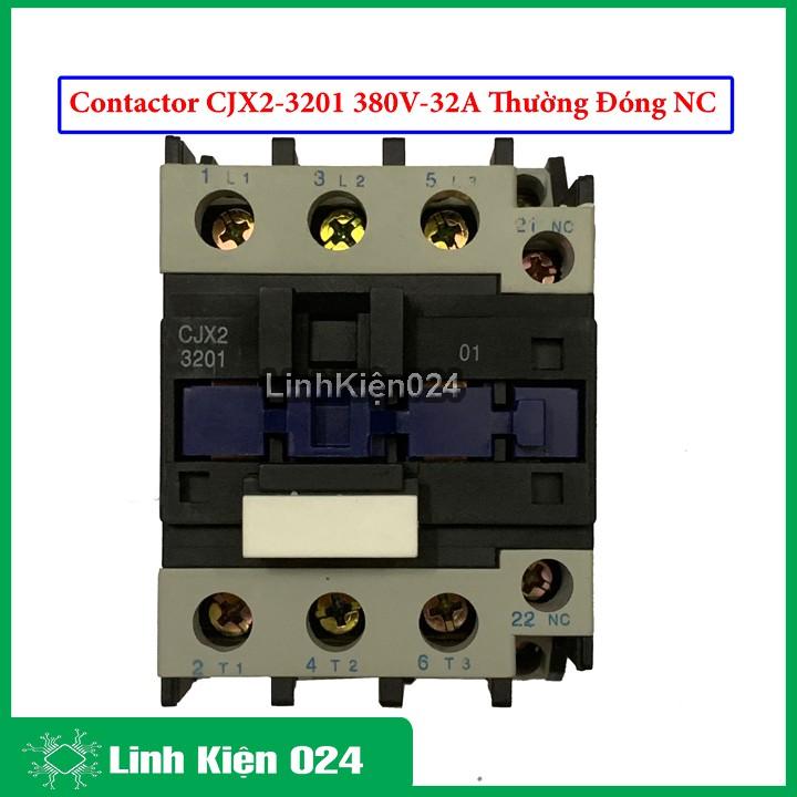 Khởi động từ contactor CJX2 380v thường đóng NC vỏ chống cháy, công suất lớn