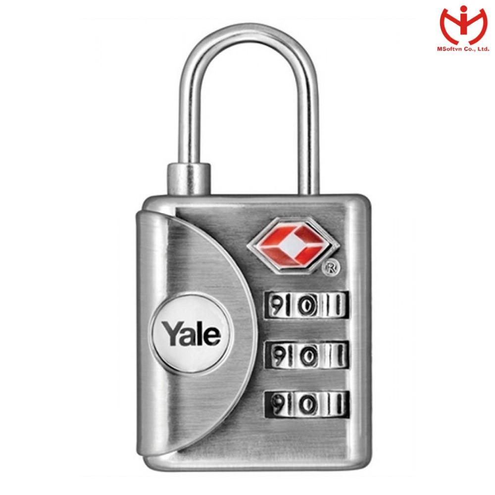 Ổ khóa số Yale YTP1/32/119/1 thân kẽm rộng 32mm có TSA dùng khóa vali hành lý - MSOFT