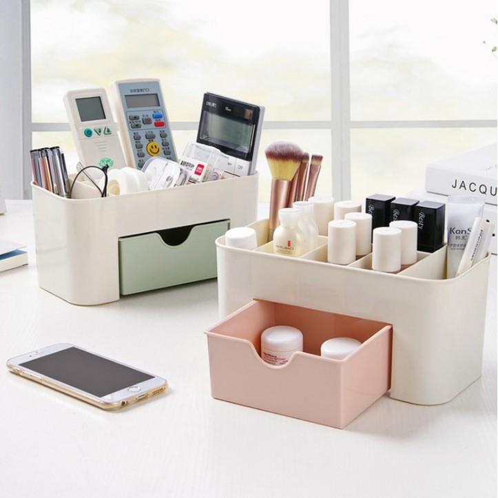 Kệ Đựng Mỹ Phẩm Mini Bằng Nhựa 7 Ngăn Đa Năng Tiện Lợi, Kệ Để Đồ Làm Nails Tiết Kiệm Không Gian