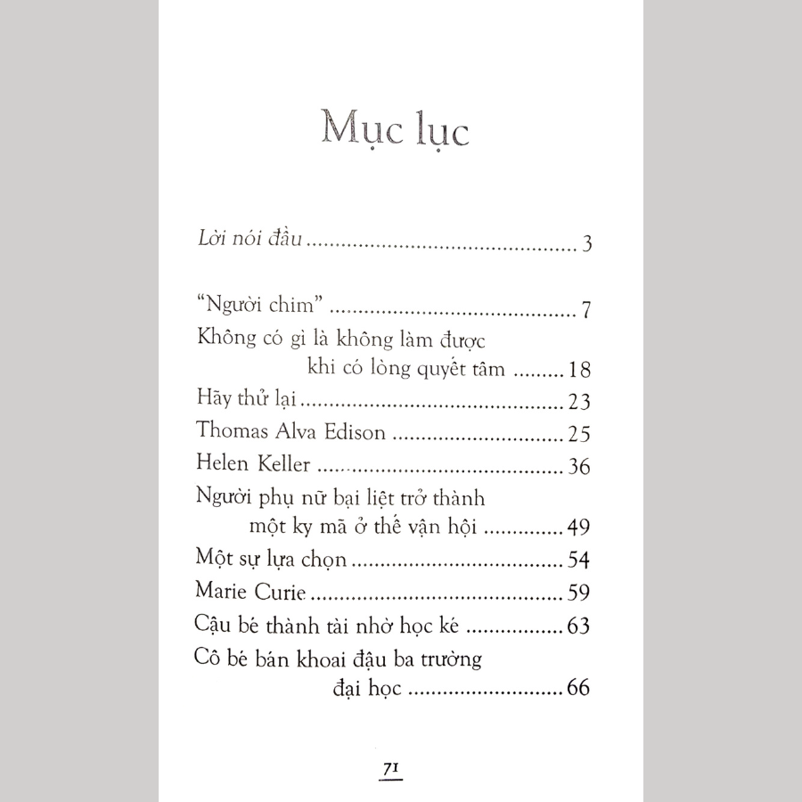 Những Câu Chuyện Về Lòng Quyết Tâm