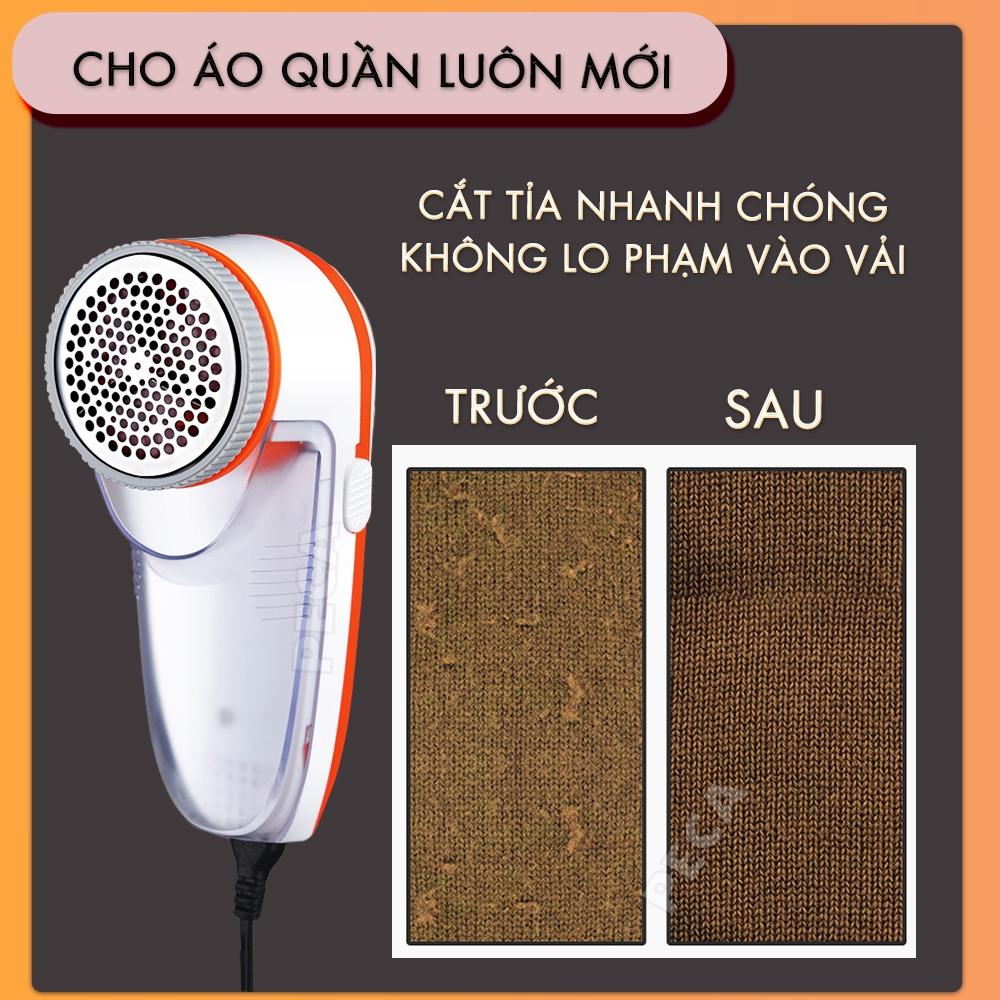 Máy cắt lông xù không dây Kemei KM-241 dùng cắt lông xù vải, quần áo, thảm ga giường,... sạc nhanh tiện lợi