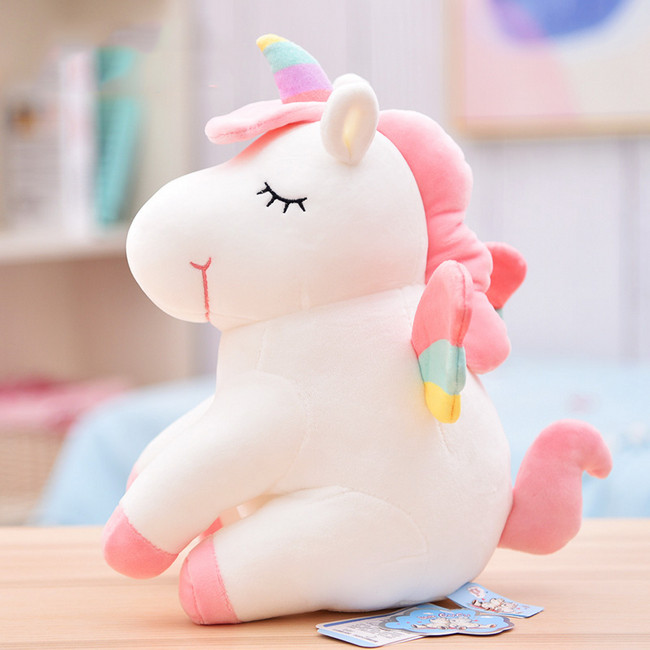 Gấu bông ngựa một sừng Unicorn 40cm TNB215 - Màu trắng