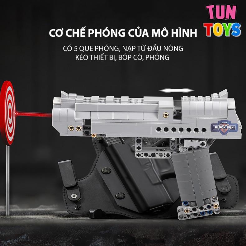 Đồ Chơi Lắp Ráp Trí Tuệ Mô Hình Súng Lục Đại Bàng Sa Mạc CSGO, 307+ Mảnh Ghép (kèm sách hướng dẫn)