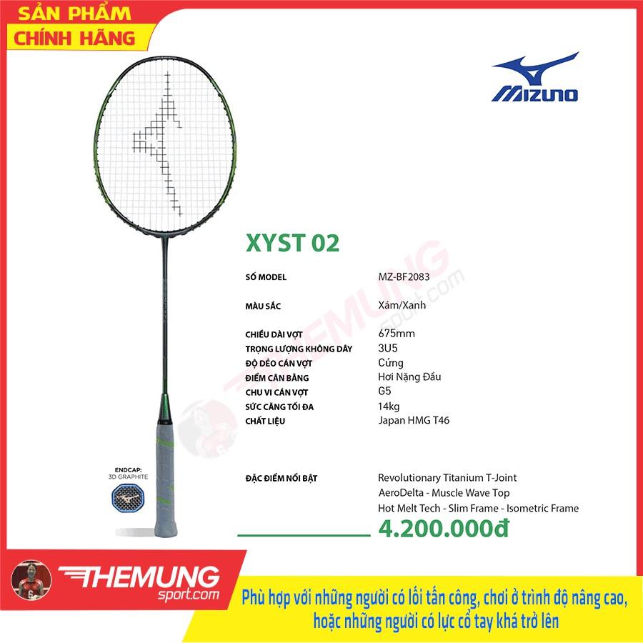 Vợt cầu lông Mizuno XYST-02 màu xám xanh