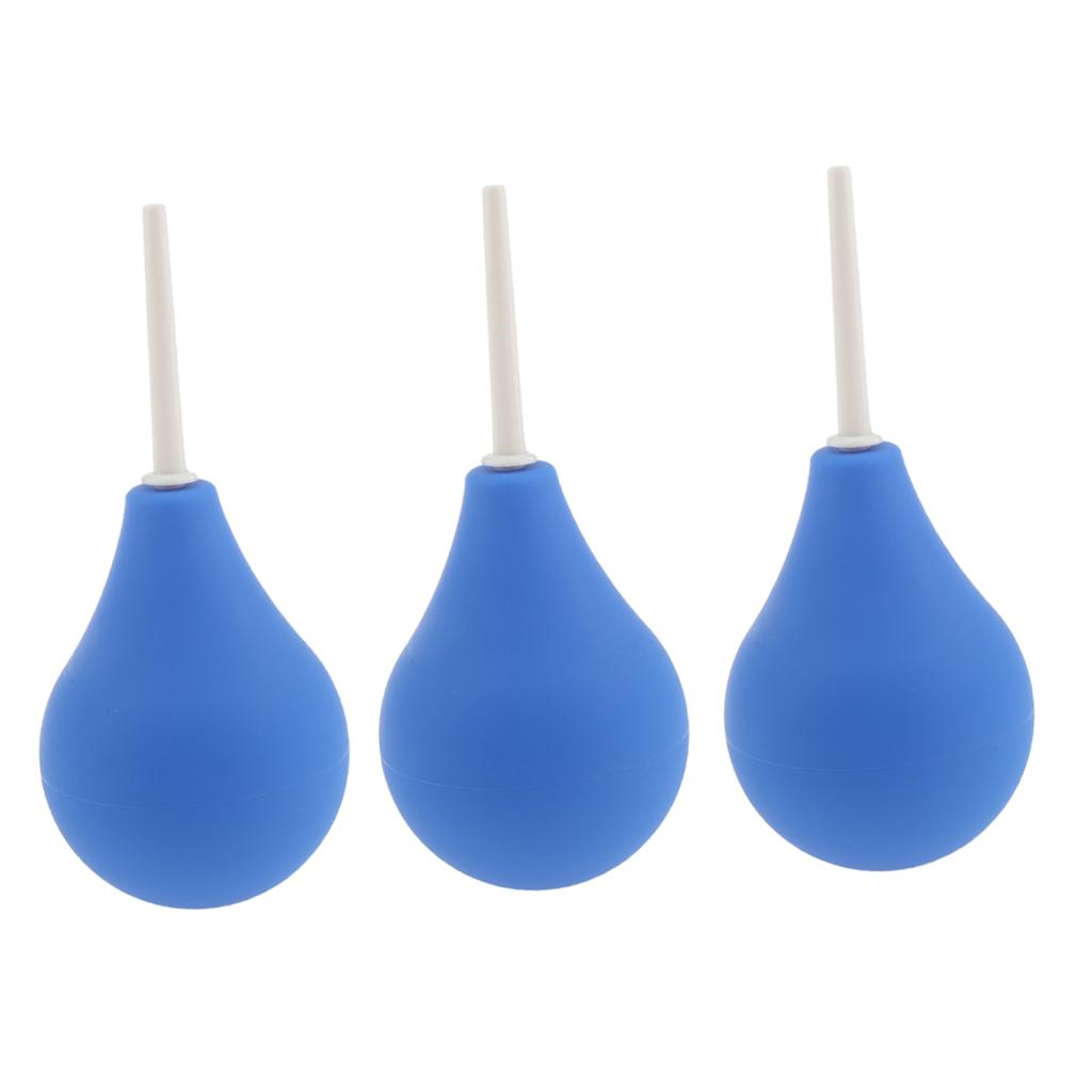 3 pcs Deluxe Travel Enema Douche Bulb Kit Silicone Douche for Men Women