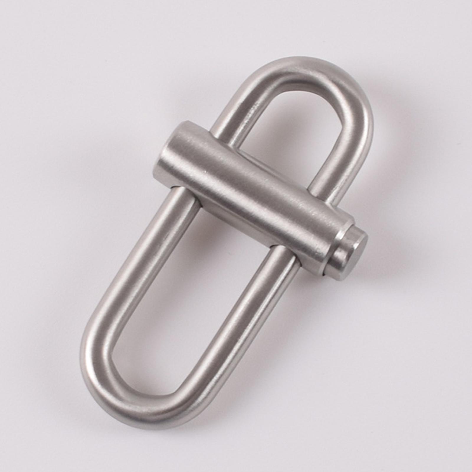 Stainless Steel Carabiner Keychain Fittings Multipurpose Creative Clip Buckle Gift Tool for Key Car Key Outdoor Climbing Camping