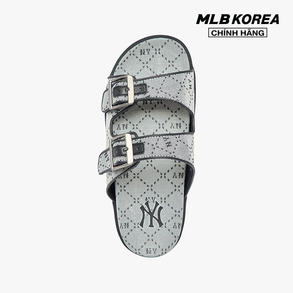 MLB - Dép quai ngang unisex Jacquard Diamond Monogram 3ALPCTM33-50BKS