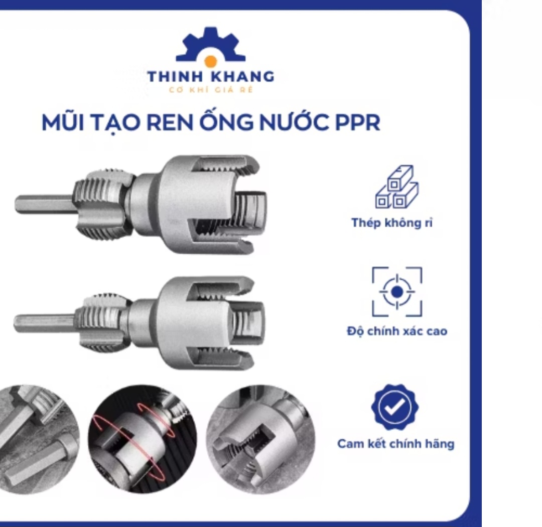 BỘ 2 CÁI ĐẦU TẠO REN ỐNG NƯỚC REN TRONG REN NGOÀI