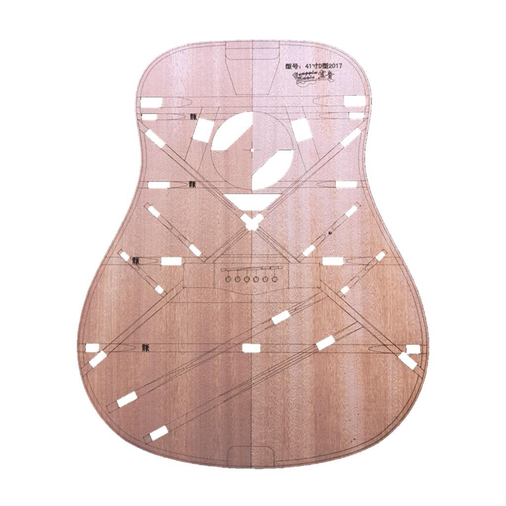 Guitar Body Template for 4 D Barrel Guitar Making Shape Part