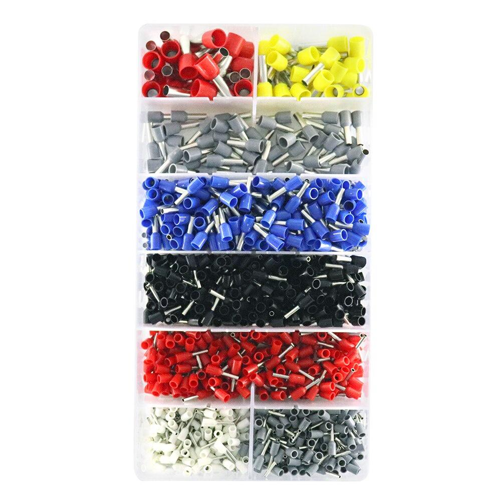 Ferrule Crimping Tool Kit - Sopoby Ferrule Crimper Plier 0.08-16mm2 /1200pcs Wire Ferrules Crimp Wire Ends Terminal