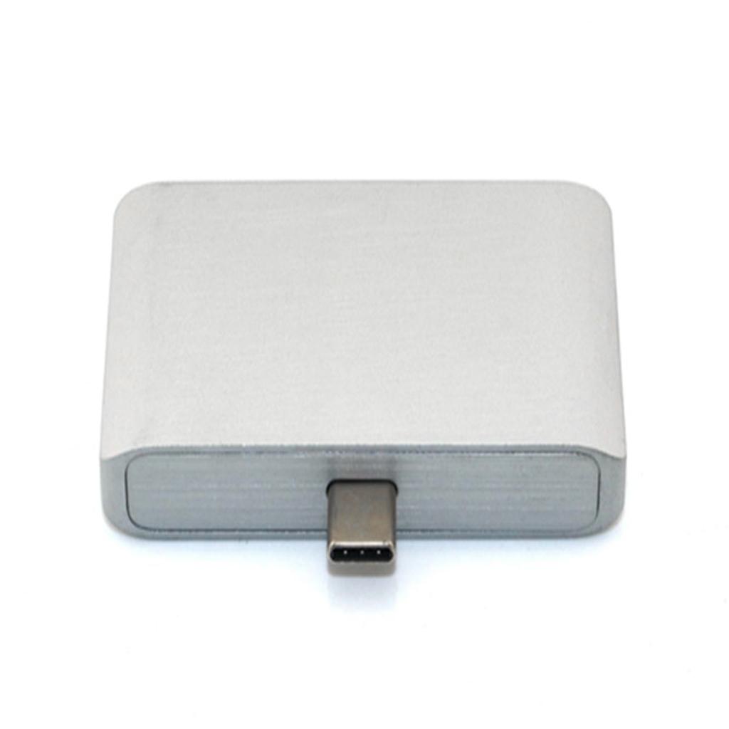 Multi-function Type-C Hub, USB-C To HDMI/Type-C/USB Charging Adapter-Silver