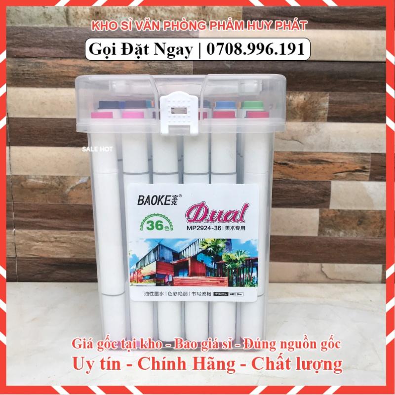 Bút dạ màu cao cấp Marker 2 đầu BaoKe MP 2924