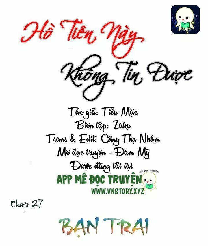 hồ tiên này không tin được chapter 27 2