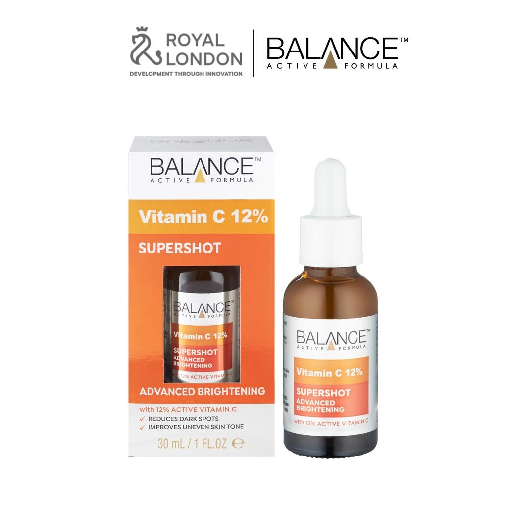 Tinh chất sáng da, mờ thâm Balance Active Formula 12% Vitamin C Supershot 30ML