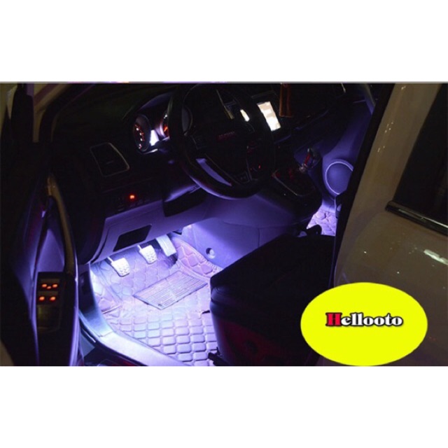 Đèn Led Gầm Ghế 12 Mắt Led Cảm Biến Âm Thanh Có Điều Khiển