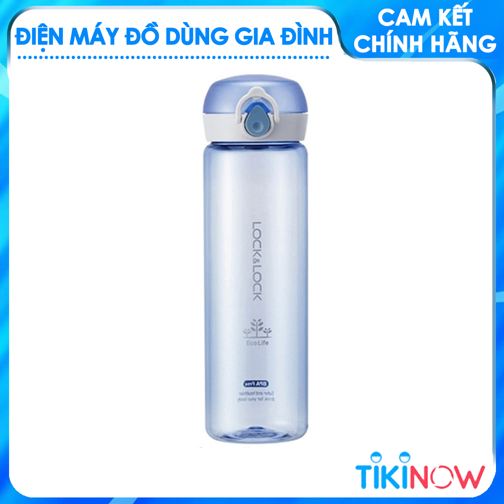 Bình Nước Lock&amp;Lock One Touch ABF645BLU (550ml) - Màu Xanh Dương