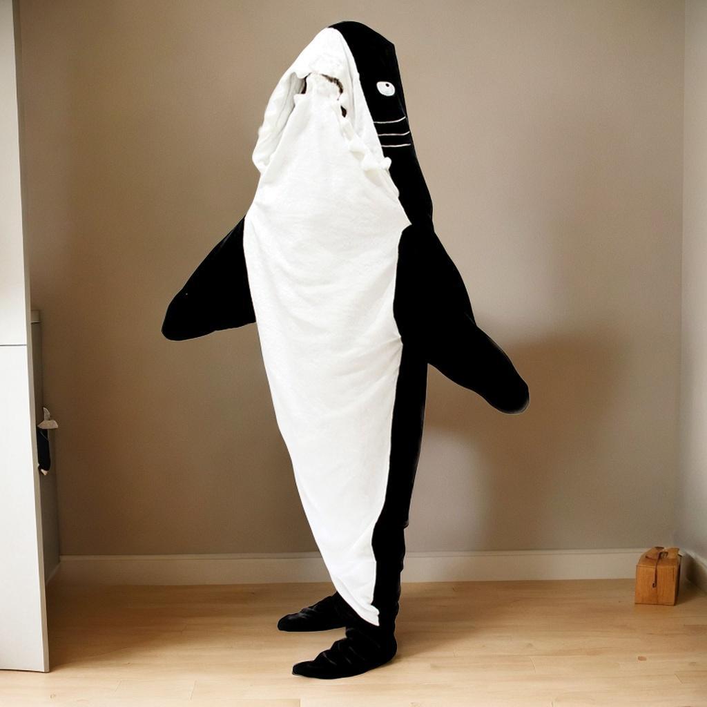 Wearable Shark Blanket Halloween Clothing Cozy Parties Cosplay Shark Costume