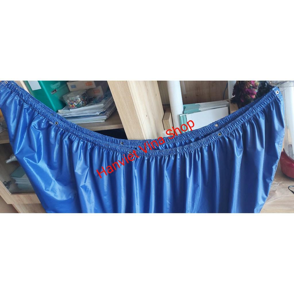 ÁO VỆ SINH MÁY LẠNH CHUYÊN NGHIỆP CÓ ỐNG XẢ NƯỚC THẢI - MÀU XANH BÍCH - VẢI DÙ CHỐNG THẤM - có dây sỏ