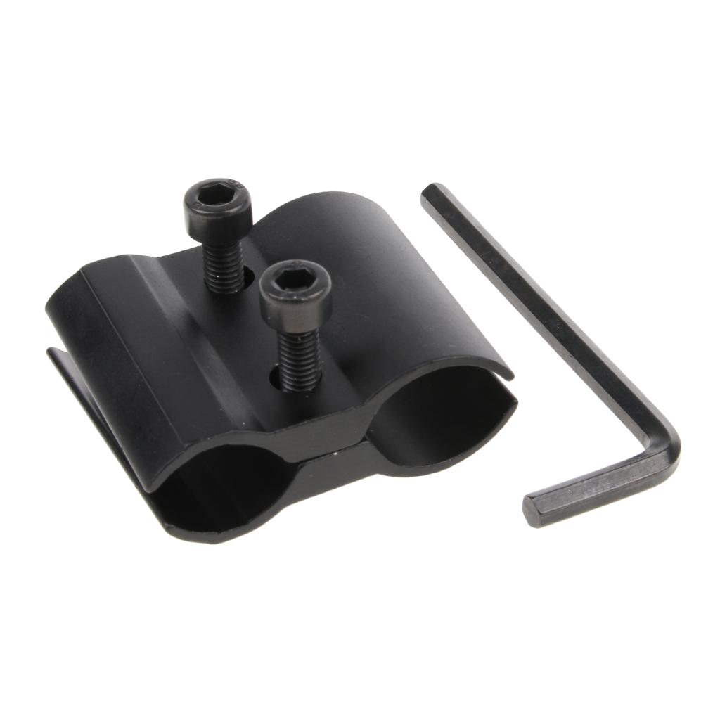 Ring Scope Telescope Clamp Mount Holder Flashlight Torch Metal Clip
