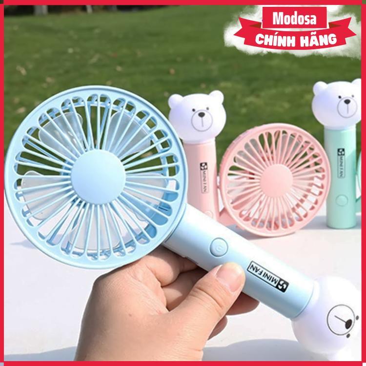 Quạt Mini Modosa Để Bàn Có Led Hình Thú Cưng Nhiều Màu  - Giao Hình Ngẫu Nhiên - Hàng  - Hàng Chính Hãng