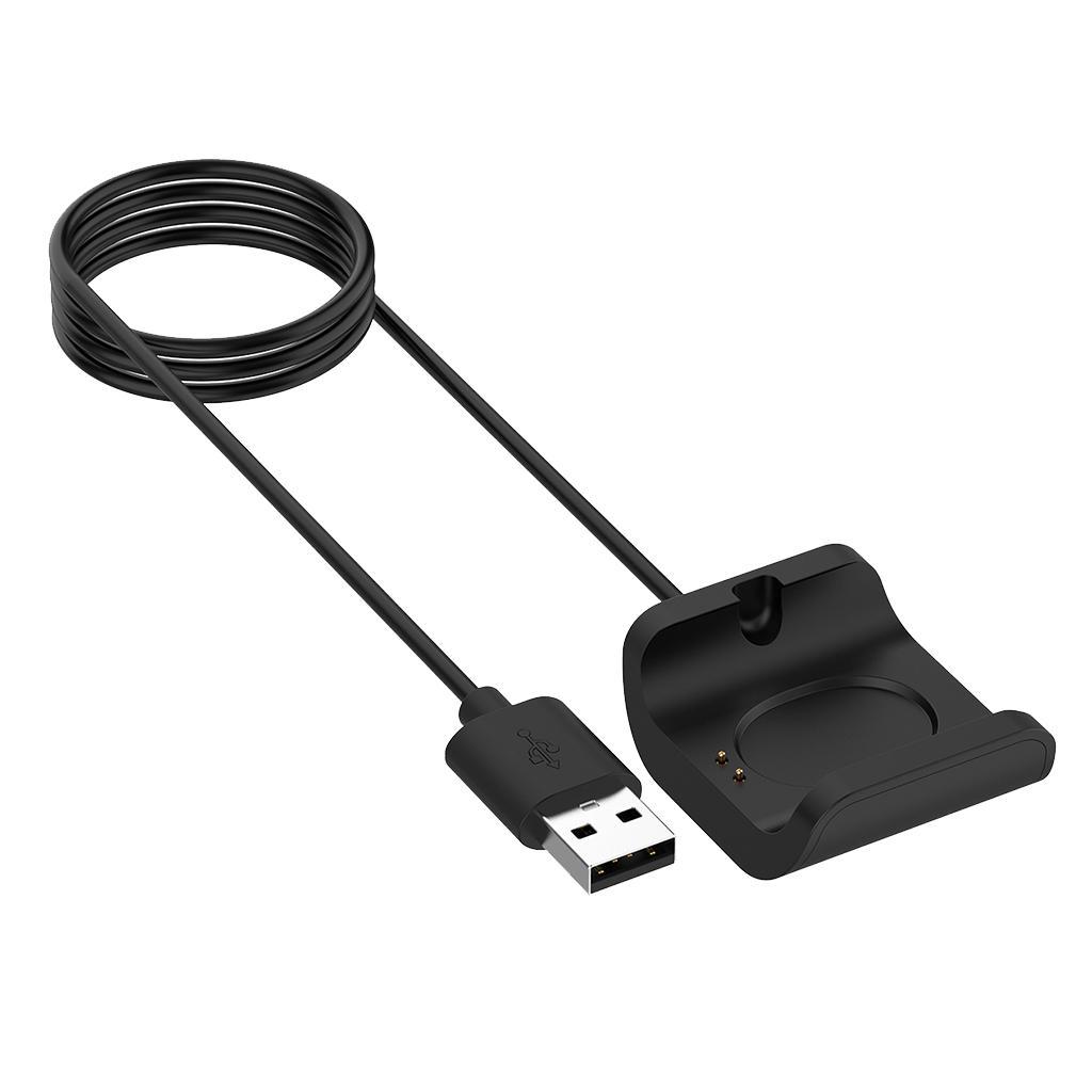 1M Black USB Smart Watch Charge Dock Cable Base Cradle Kit for Amazfit A1916