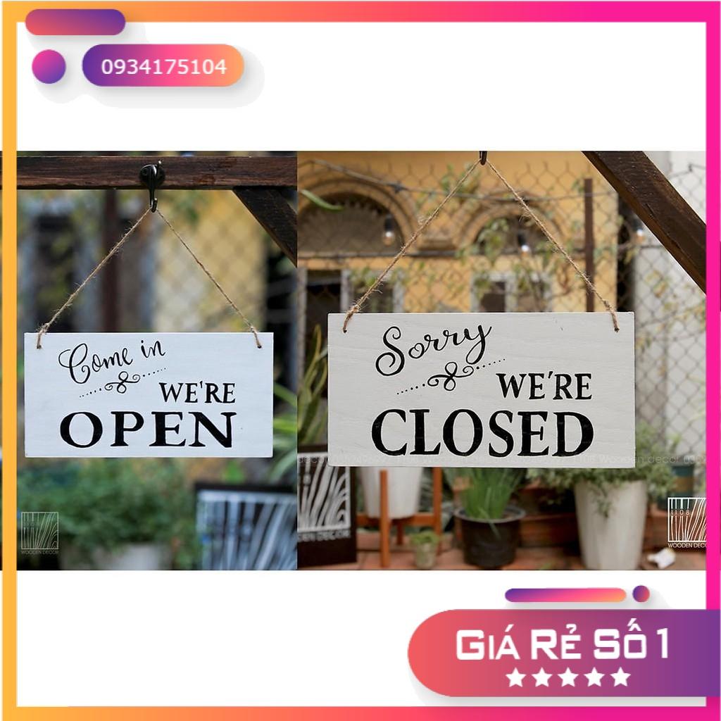BẢNG GỖ 2 MẶT OPEN - CLOSED